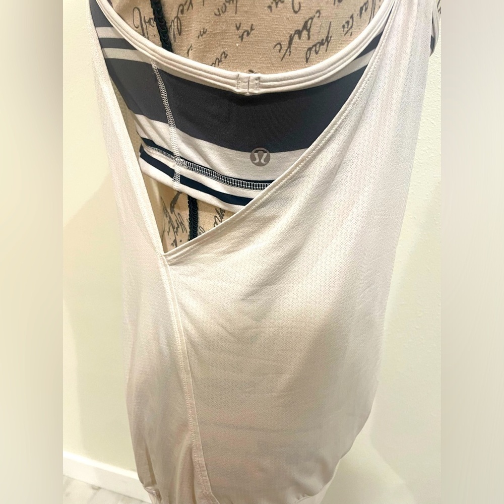 Lululemon Athletica White Muscle Tee - Picture 5 of 5